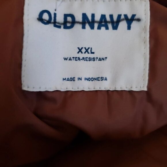 Old Navy Water Resistant Puffer Jacket Maple Brown Women's Sz XXL - Picture 5 of 8